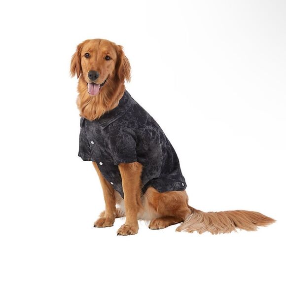 Top Paw Black Tie Dye Denim Dog Jacket. Size Medium. NWT - Picture 1 of 8